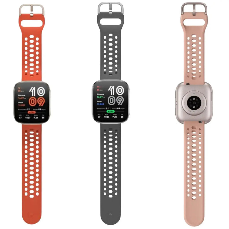 Smartwatch Amazfit Bip 6 – tela AMOLED de 1,97 polegadas, com GPS, compatível com 5 sistemas, Bluetooth 5.2, bateria com duração de 26 dias e resistência à água 5ATM.