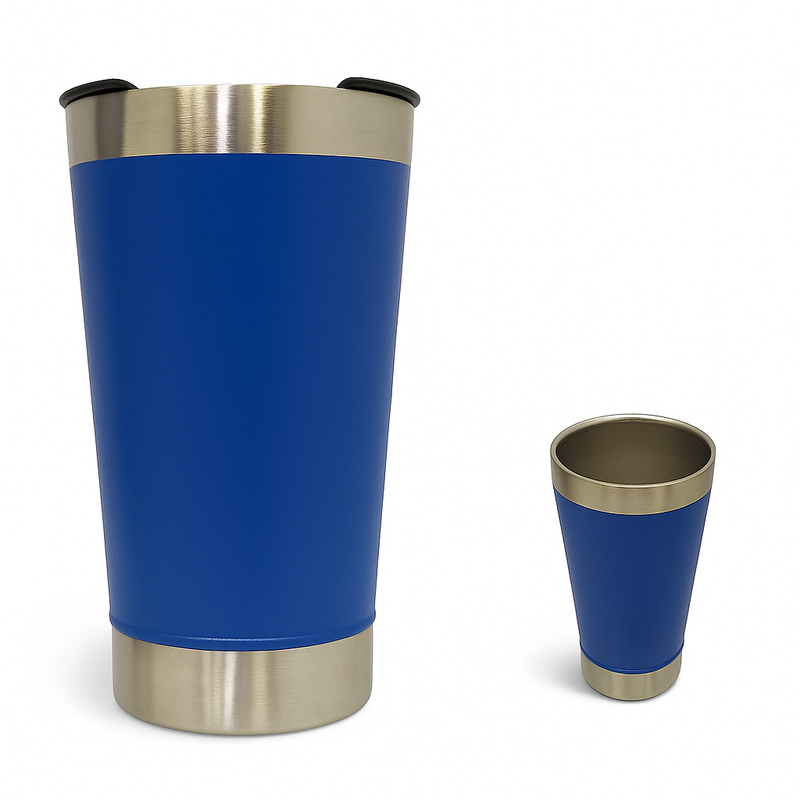 Copo Térmico de 473 ml — Para Bebidas Quentes ou Geladas, com Tampa e Abridor.