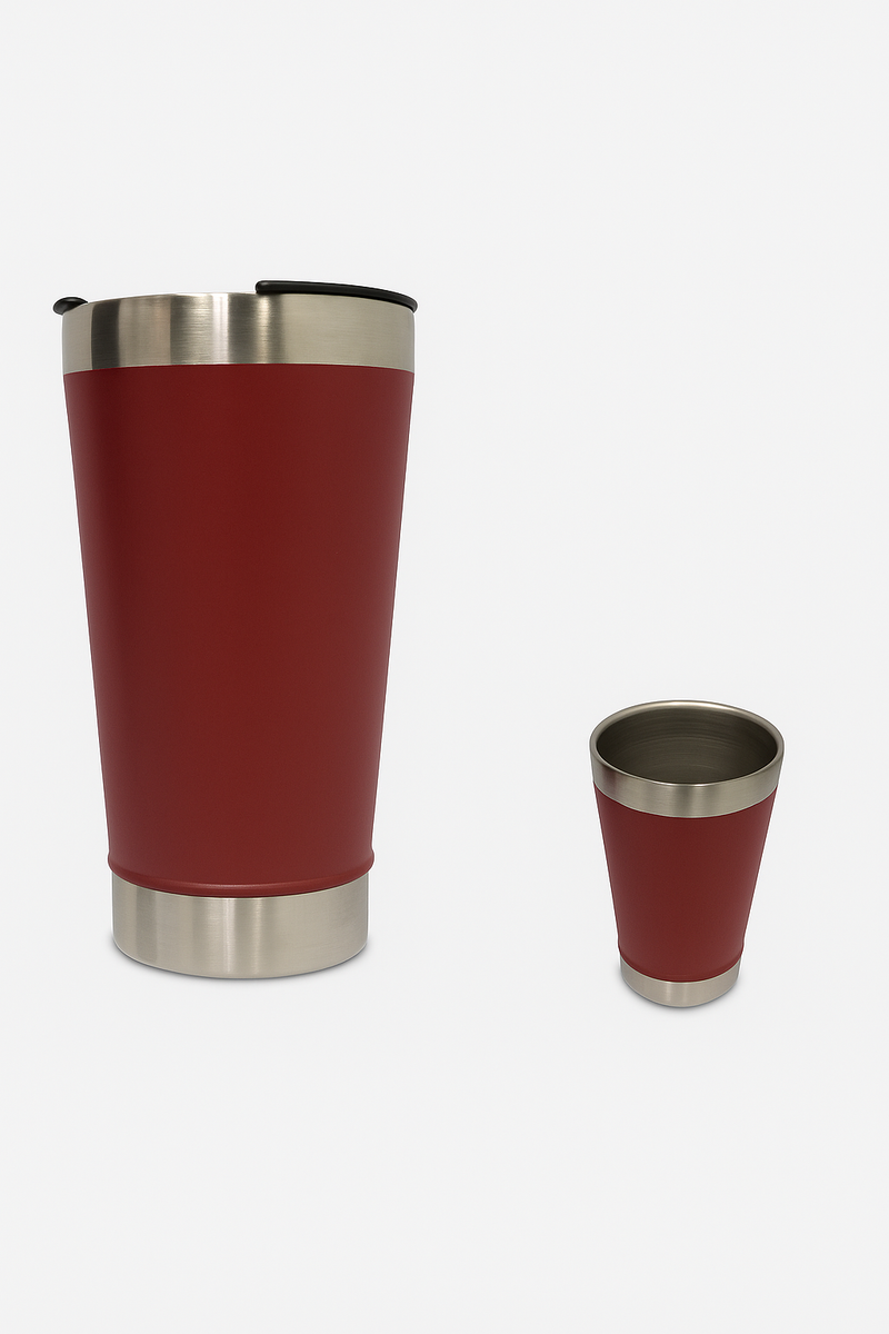 Copo Térmico de 473 ml — Para Bebidas Quentes ou Geladas, com Tampa e Abridor.