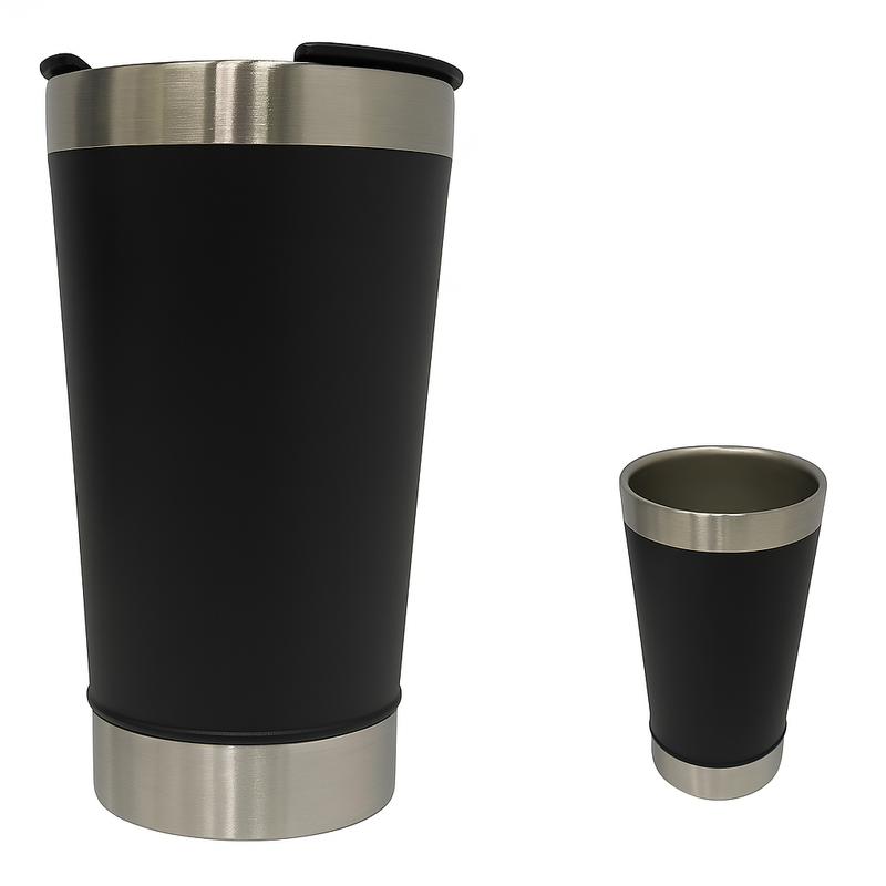 Copo Térmico de 473 ml — Para Bebidas Quentes ou Geladas, com Tampa e Abridor.