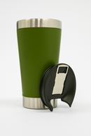 Copo Térmico de 473 ml — Para Bebidas Quentes ou Geladas, com Tampa e Abridor.