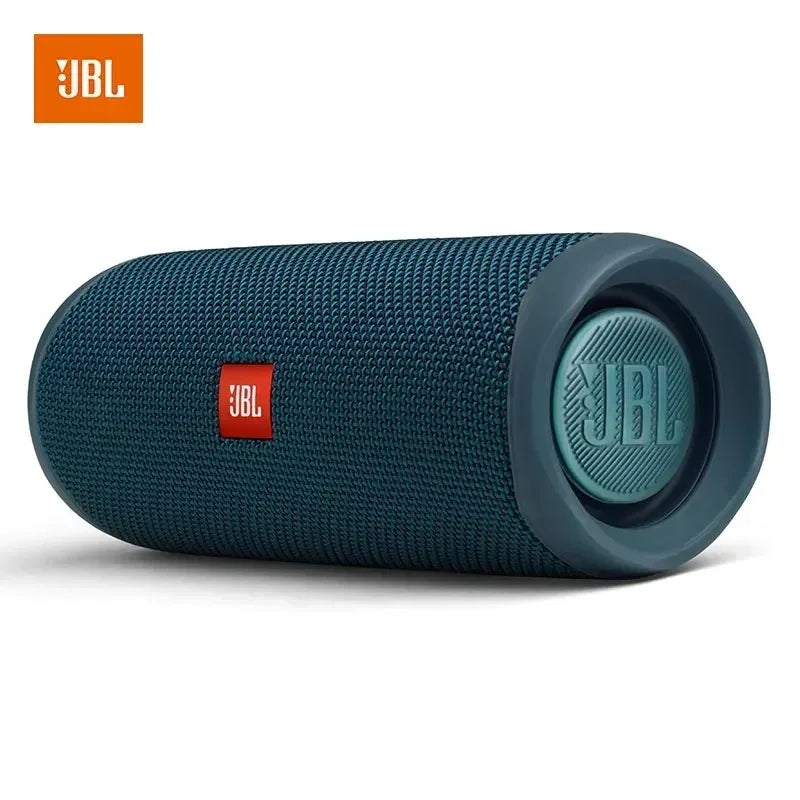 Caixa de som JBL Flip 5 Bluetooth – modelo Flip5 Mini, portátil, à prova d’água, sem fio, com graves potentes, som estéreo, ideal para música, viagens, festas e uso ao ar livre.