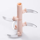 Picador Manual de Alho 500/900 ml — Cortador e Triturador de Legumes, Frutas e Carnes, Fatiador Giratório de Cozinha, Moedor e Triturador de Alimentos Multifuncional.