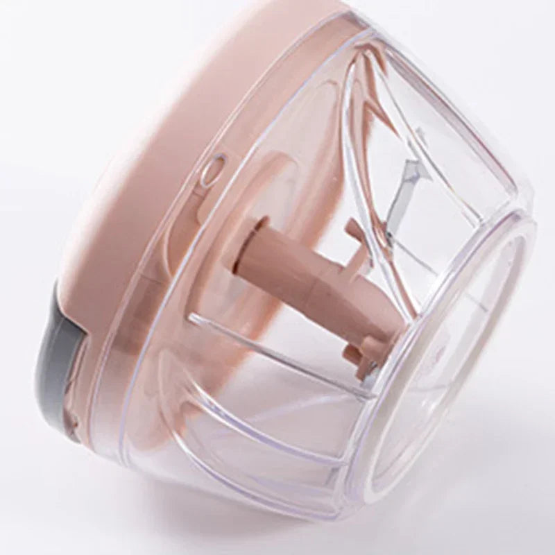 Picador Manual de Alho 500/900 ml — Cortador e Triturador de Legumes, Frutas e Carnes, Fatiador Giratório de Cozinha, Moedor e Triturador de Alimentos Multifuncional.