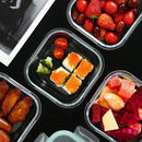 Caixa de Marmita de Vidro — Organizadores de Cozinha, Recipientes Herméticos para Armazenamento de Alimentos, Preparação de Refeições, Conservação de Comidas e Acompanhamentos.