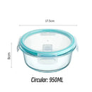 Caixa de Marmita de Vidro — Organizadores de Cozinha, Recipientes Herméticos para Armazenamento de Alimentos, Preparação de Refeições, Conservação de Comidas e Acompanhamentos.