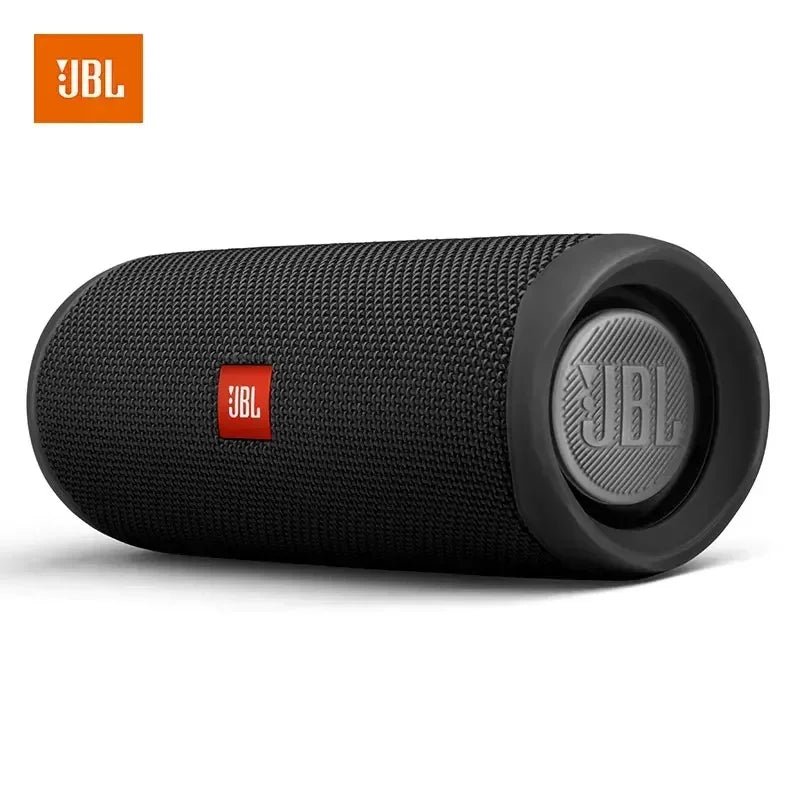 Caixa de som JBL Flip 5 Bluetooth – modelo Flip5 Mini, portátil, à prova d’água, sem fio, com graves potentes, som estéreo, ideal para música, viagens, festas e uso ao ar livre.