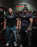 Camiseta masculina de manga curta – modelo 2025 para primavera e outono, estilo fitness, de secagem rápida, respirável, elástica e com ajuste justo ao corpo.