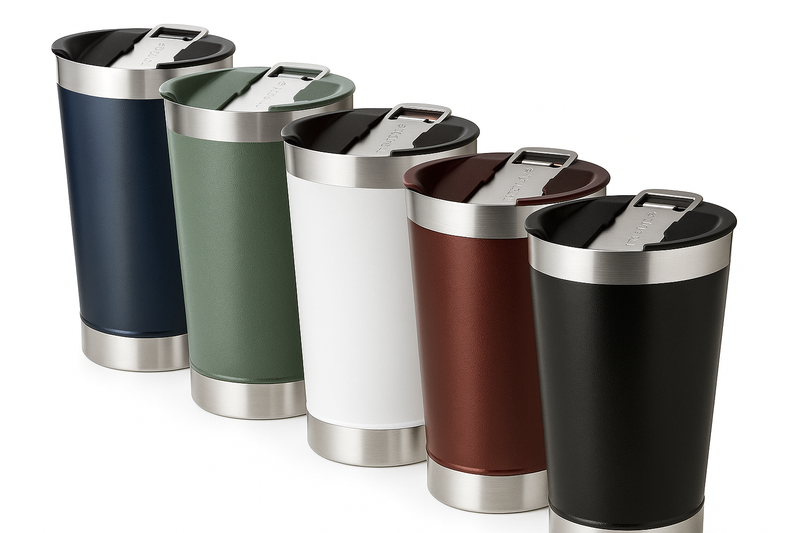 Copo Térmico de 473 ml — Para Bebidas Quentes ou Geladas, com Tampa e Abridor.